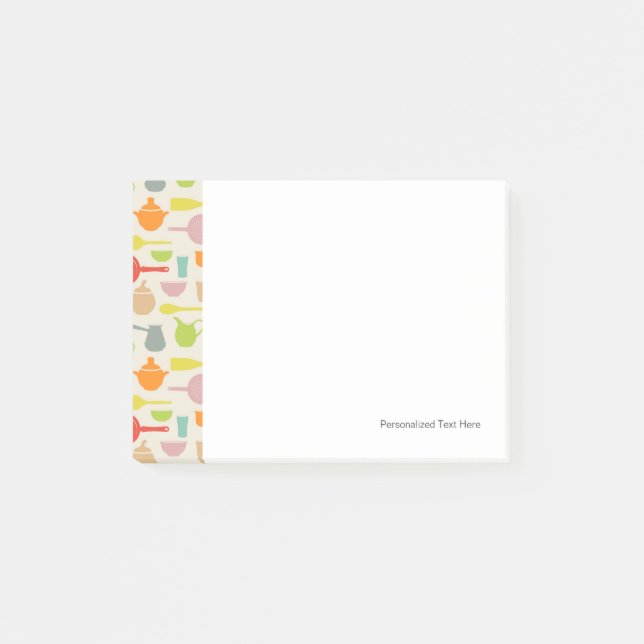 Dishes Pattern Post-it Notes (Front)