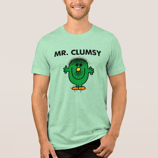 Dishevelled Mr. Clumsy Tri-Blend Shirt (Front)
