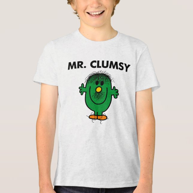 Dishevelled Mr. Clumsy Tri-Blend Shirt (Front)