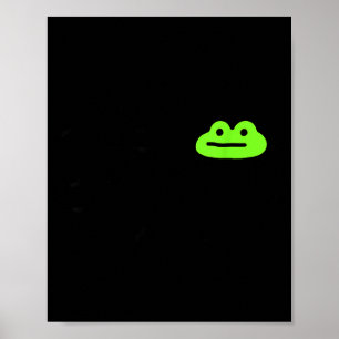 Dishonest Frog Behave No Frog Funny Cute Frog Love Poster