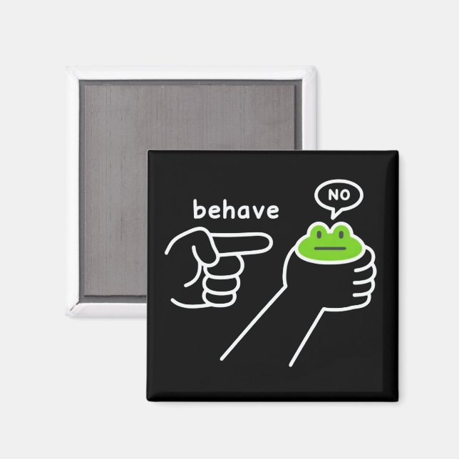 Dishonest Frog Frog Meme Behave No Cartoon  Magnet (Front/Back)