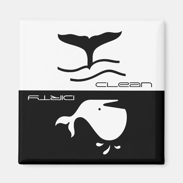 Dishwasher Clean Dirty Magnet (Front)