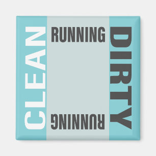 Dishwasher Clean Dirty Running Kitchen Office Magnet