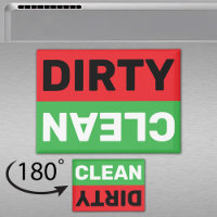 Dishwasher Clean Dirty Sign Flip