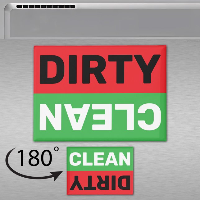 Dishwasher Clean Dirty Sign Flip Magnet (Creator Uploaded)