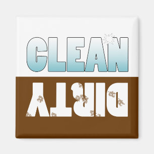 Dishwasher Clean or Dirty Sign Magnet