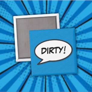 Dishwasher Dirty Fun Retro Comic Book Pop Art Magnet