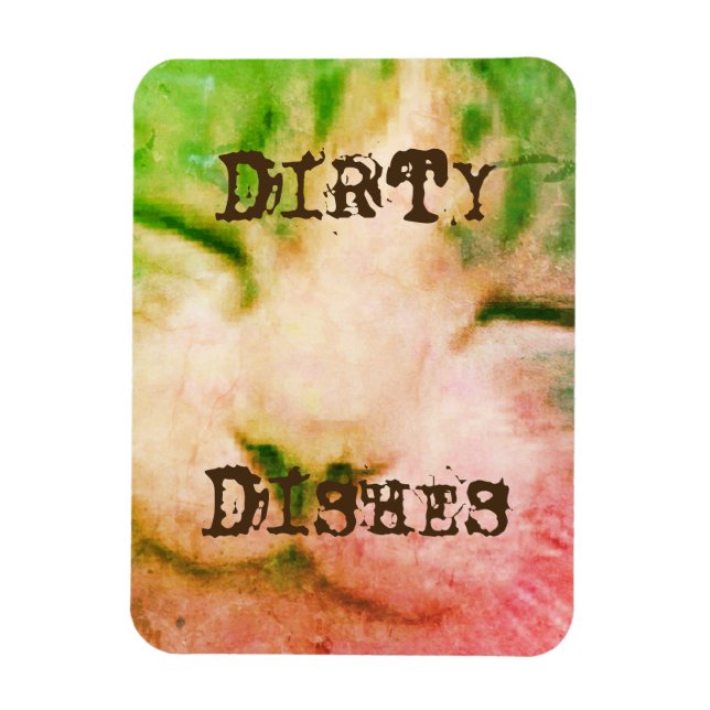 Dishwasher Magnet Cat Dirty (Vertical)