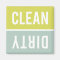 Dishwasher Magnet CLEAN | DIRTY - Green Blue