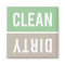 Dishwasher Magnet CLEAN | DIRTY - Green Taupe