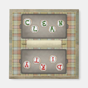 Dishwasher Magnet Cookies and Rolling Pin