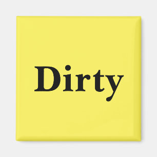 Dishwasher magnet - Dirty