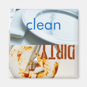 dishwasher magnet dirty clean