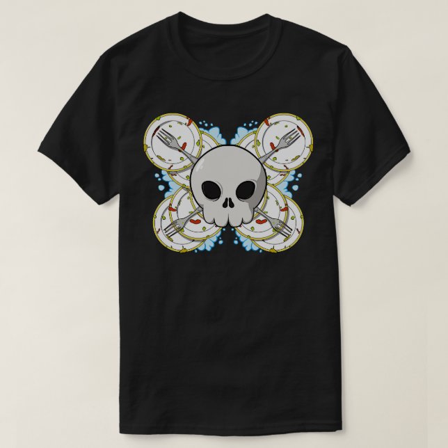 Dishwashers crew Jolly pirate  no caption T-Shirt (Design Front)