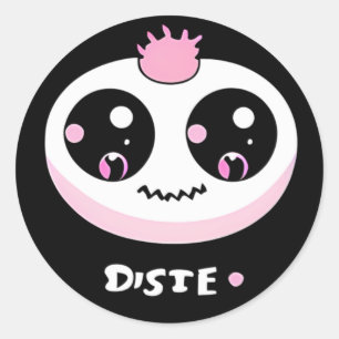 Disie Cute Monster Classic Round Sticker