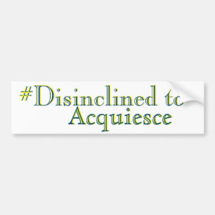 Disincline Bumper Sticker