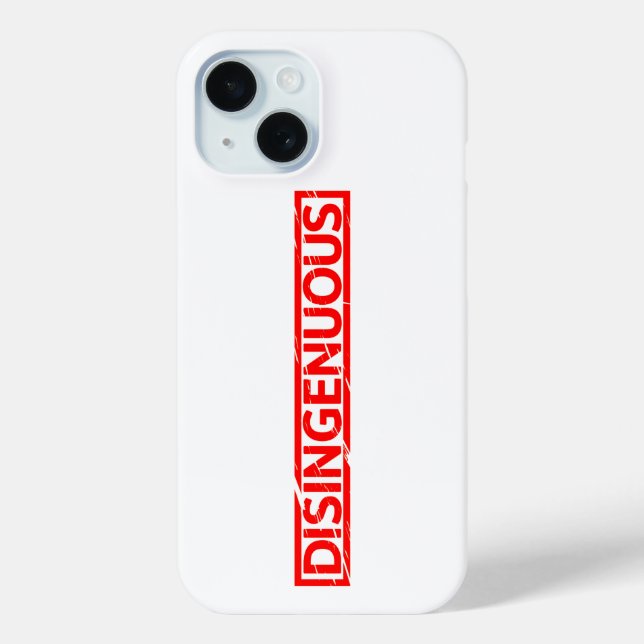 Disingenuous Stamp Case-Mate iPhone Case (Back)