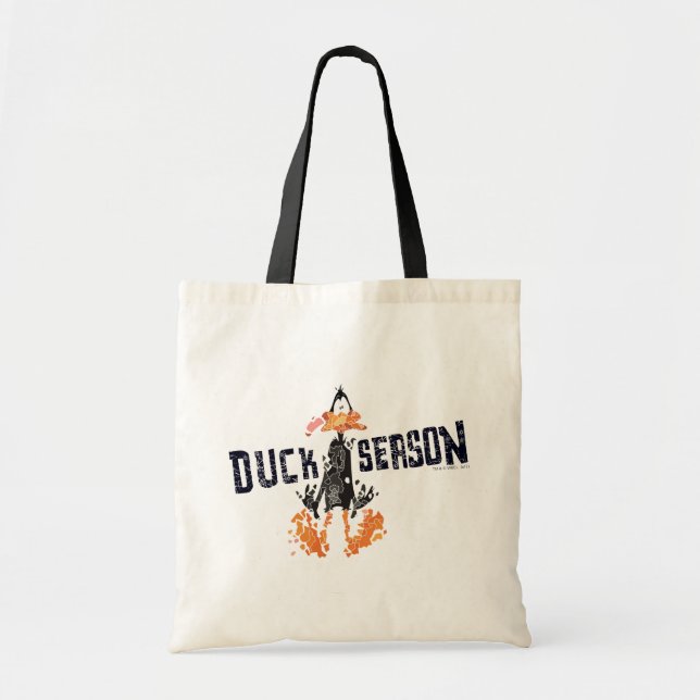 Disintegrated DAFFY DUCK™ "Duck Season" Tote Bag (Front)