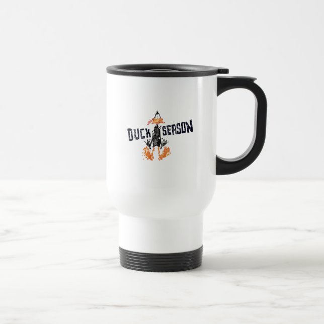 Disintegrated DAFFY DUCK™ "Duck Season" Travel Mug (Right)
