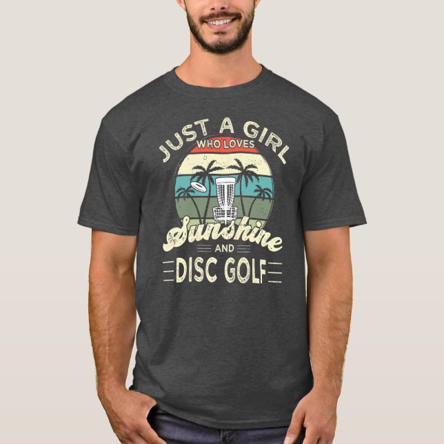 Disk Golf Frisbee Golf Sunshine and Disk Golf T-Shirt (Front)