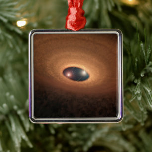 Disk Of Dusty Material Leftover From Star Forming Metal Tree Decoration