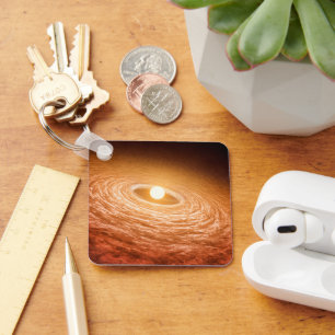 Disk Of Material Surrounding Star Fu Orionis. Key Ring