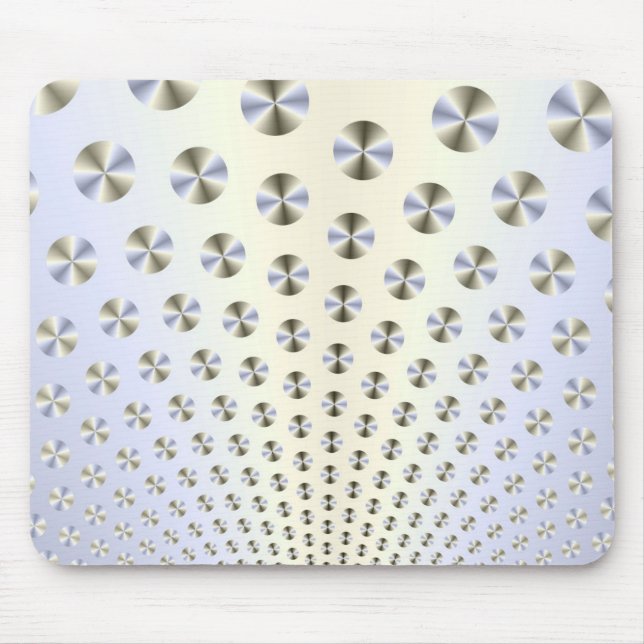 Disks in White and Blue Mousepad (Front)