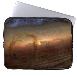 Disks Of Planet-Forming Material Circling Stars. Laptop Sleeve