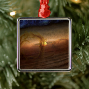 Disks Of Planet-Forming Material Circling Stars. Metal Tree Decoration