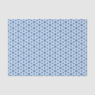 Dismal Blue Prairie Inspired Modern Calico Tissue Paper