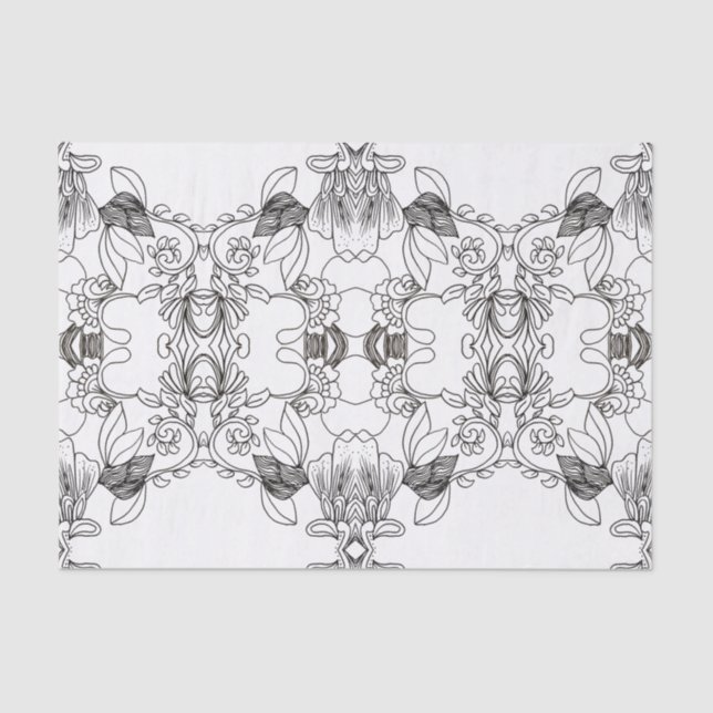 Dismal Inkblot Western Dream Saddle Leather Tissue Paper (Front)