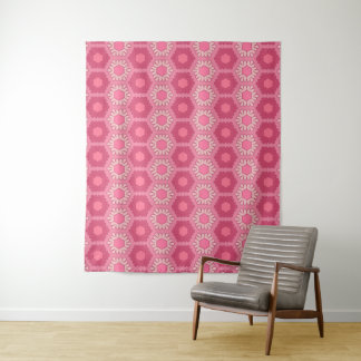 Dismal Pink Backdrop Y2K Floral Cowgirl Western Tapestry