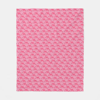 Dismal Pink Cows Calves Western Ranch Fleece Blanket