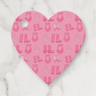 Dismal Pink Favor Tags Cowboy Boots Bandanas