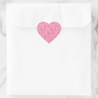 Dismal Pink Heart Sticker Cowboy Boots Bandanas