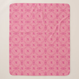 Dismal Pink Sherpa Blanket Western Cowgirl Horses
