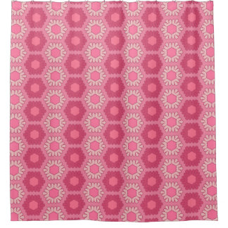 Dismal Pink Shower Curtain Y2K Bold Floral Western
