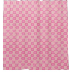 Dismal Pink Wild West Blanket Pattern Soft Boho Shower Curtain