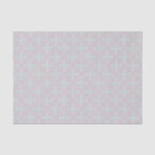 Dismal Southwestern Cross Motif Soft Grey Aqua Tissue Paper