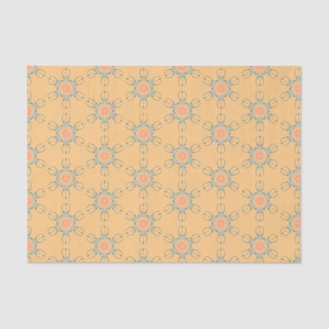 Dismal Sunflower Wire Modern Western Directional Tissue Paper (Front)