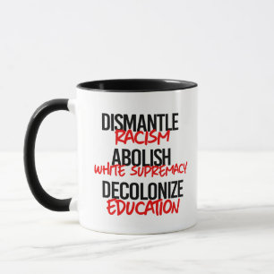 Dismantle Racism Abolish White Supremacy Mug