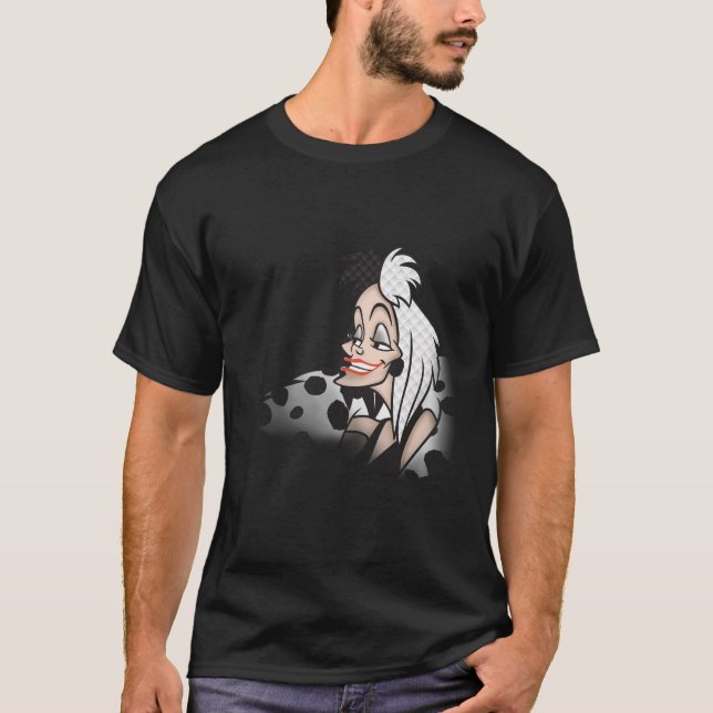 Disney101 Dalmations Evil Cruella T-Shirt (Front)