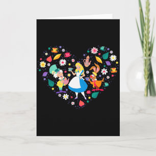 Disney Alice In Wonderland Tea Party Heart Valenti Card