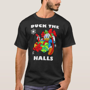 Disney Donald Duck The Halls Christmas Portrait T-Shirt