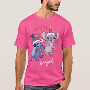 Disney Lilo Stitch Christmas Merry Bright Stitch A T-Shirt