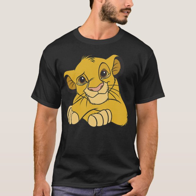 Disney Lion King Simba Casual Portrait T-Shirt (Front)