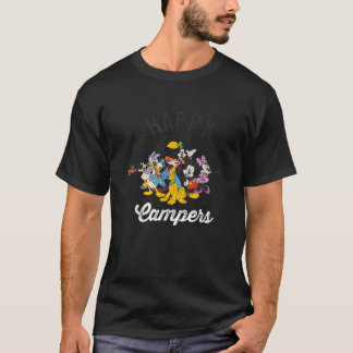 Disney Mickey And Friends Happy Campers Retro Grou T-Shirt