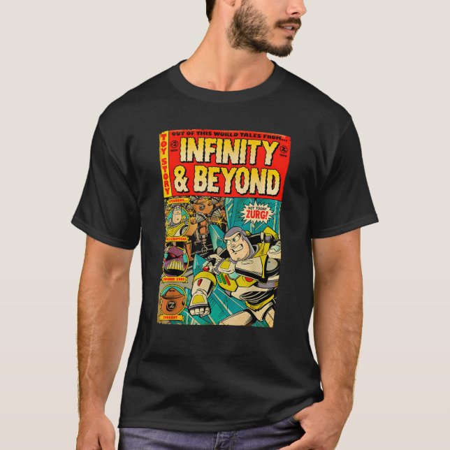 Disney Pixar Toy Story Buzz Lightyear Retro Comic  T-Shirt (Front)