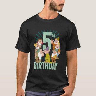 Disney Snow White Seven Dwarfs 5th Birthday Portra T-Shirt