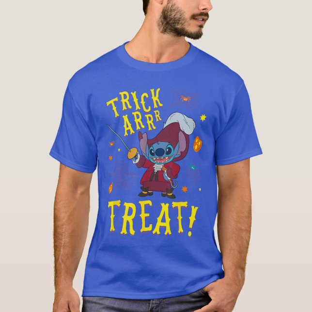 Disney Stitch Captain Hook Costume Trick ARR Treat T-Shirt (Front)